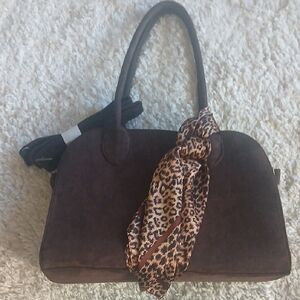 Brown Suede Purse